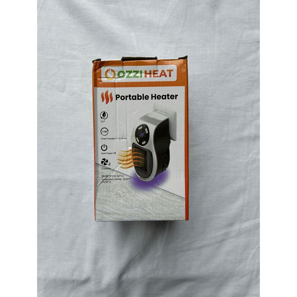 Ozzi Heat Portable Heater, Plug-in, With Remote, Timer Function, 2 Speeds, NIB